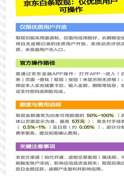 白条额度取现，一次就够吗？